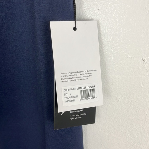 Knix NWT Good to Go Seamless Leggings in Twilight Navy - Picture 5 of 8